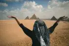 Quad bike panoramic viewpoint Giza — all three pyramids as your backdrop